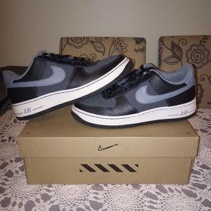 Nike Air Force 1 AF1 Low Black Grey White 596728-015